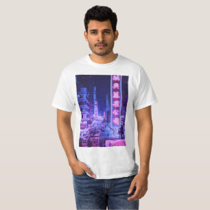 Vaporwave Night City T-shirt