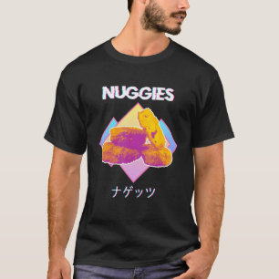 Vaporwave Nuggies Chicken Nuggets Japanese Kanji T-Shirt