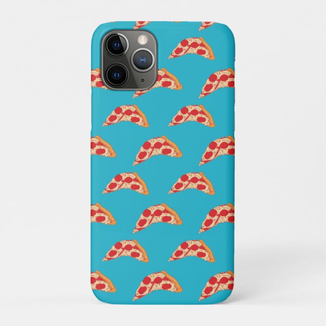 Vaporwave Pepperoni Cheese Pizza Slice Fast Food Case-Mate iPhone Case (Back)