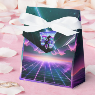 Vaporwave Roller Skate Birthday Party Favour Box