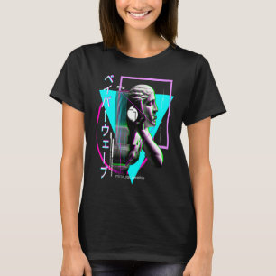 Vaporwave Statue Aesthetic Glitch Japanese Otaku T-Shirt