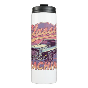 Vaporwave Style Classic Automobile Thermal Tumbler