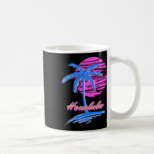 Vaporwave Synth Outrun Sunset 80s Beach Retro Hono Coffee Mug