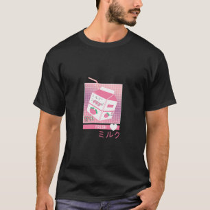 Vaporwave Synthwave Japan Juice Box Strawberrys T-Shirt