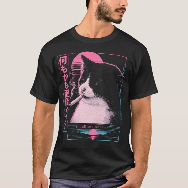 Vaporwave Synthwave T-Shirt (Front)