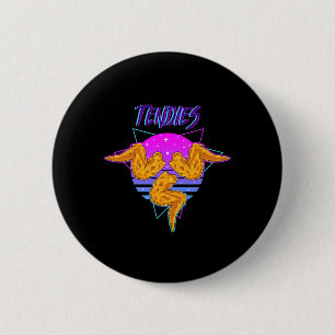 Vaporwave Tendies Chicken Tenders Japanese Kanji _ 6 Cm Round Badge