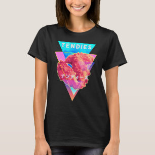 Vaporwave Tendies Chicken Tenders Japanese Kanji C T-Shirt