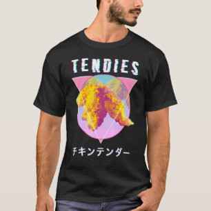 Vaporwave Tendies Chicken Tenders Japanese Kanji G T-Shirt