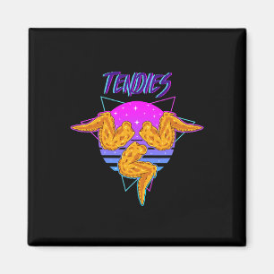 Vaporwave Tendies Chicken Tenders Japanese Kanji _ Magnet