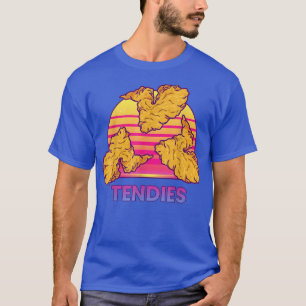 Vaporwave Tendies Chicken Tenders Japanese Kanji  T-Shirt