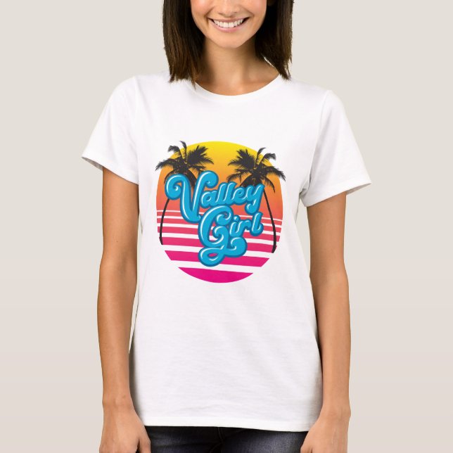Vaporwave Valley Girl Light T-Shirt (Front)