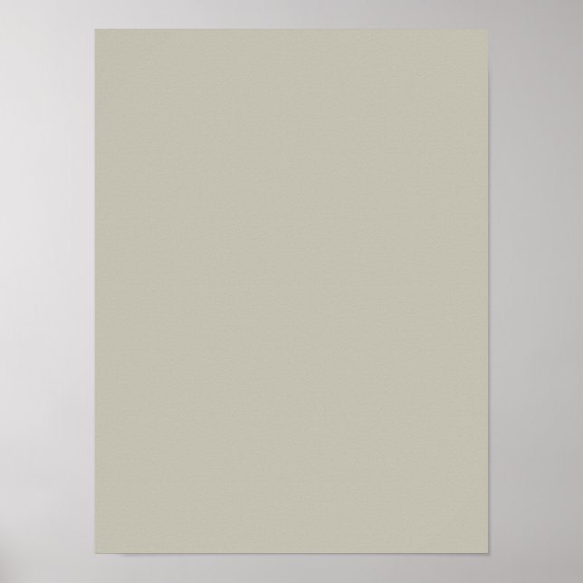 Vapour Neutral Beige Taupe Solid Colour Background Poster (Front)