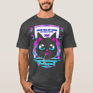 Vapour Wave Cat Mouse Not Found by Tobe Fonseca T-Shirt