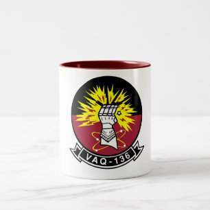 VAQ-136 Gauntlets Two-Tone Coffee Mug