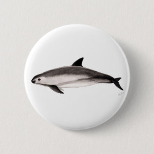 Vaquita 6 Cm Round Badge