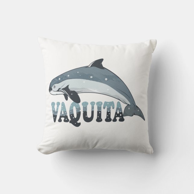 Vaquita Porpoise Cushion (Front)