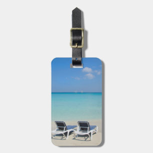 Varadero, Cuba. Sand And Beach Chairs Luggage Tag