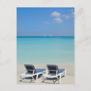 Varadero, Cuba. Sand And Beach Chairs Postcard
