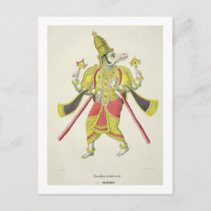 Varaha, engraved by de Marlet (colour litho) Postcard