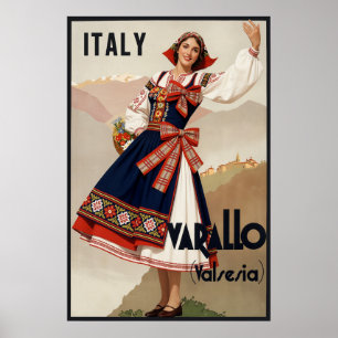 Varallo, Italy travel poster. Poster