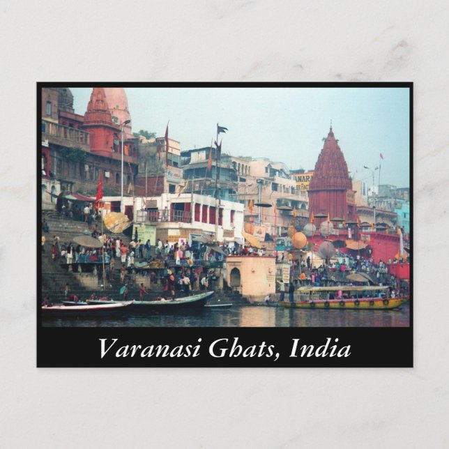 Varanasi Ghats Postcard (Front)