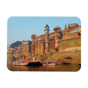 Varanasi India As Seen From Ganga River Magnet