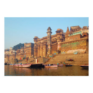 Varanasi India As Seen From Ganga River Photo Print
