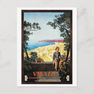 Varazze, Savona, Italian riviera, Italy, vintage Postcard