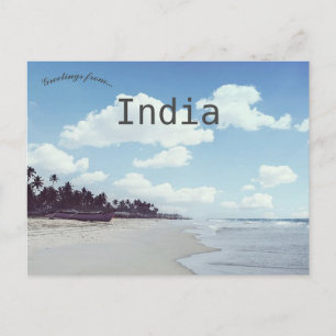 Varca Beach Goa India Postcard