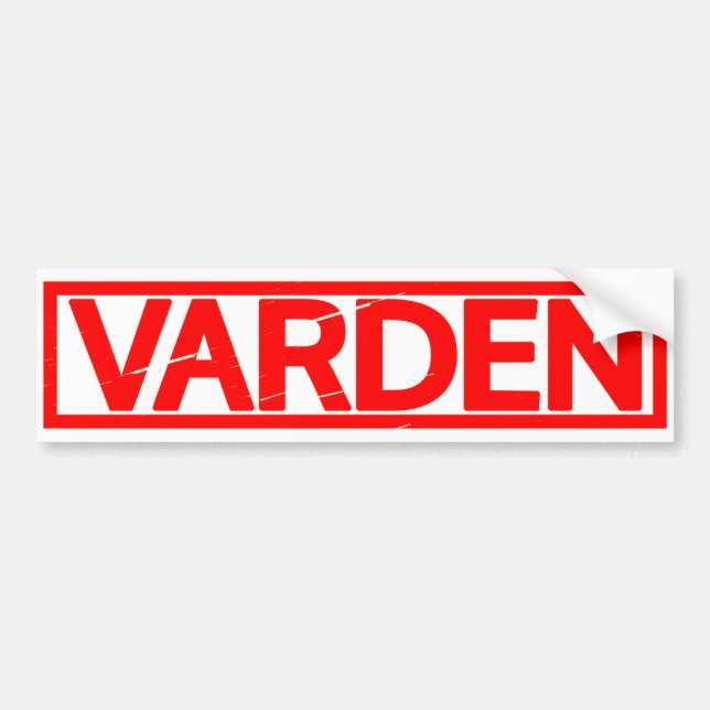 Varden Stamp Bumper Sticker (Front)