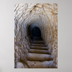 Vardzia Cave Staircase Poster