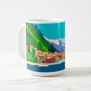 Varenna Lake Como Italy Illustration Travel Coffee Mug