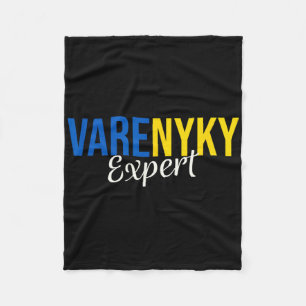Varenyky Expert Support Ukraine Flag Ukrainian Lov Fleece Blanket