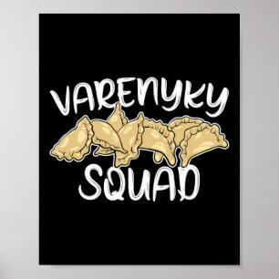 Varenyky Squad Funny Ukrainian Cuisine Ukraine Her Poster