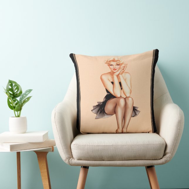 Varga Girl Cover Art by Alberto Vargas Cushion (Chair)