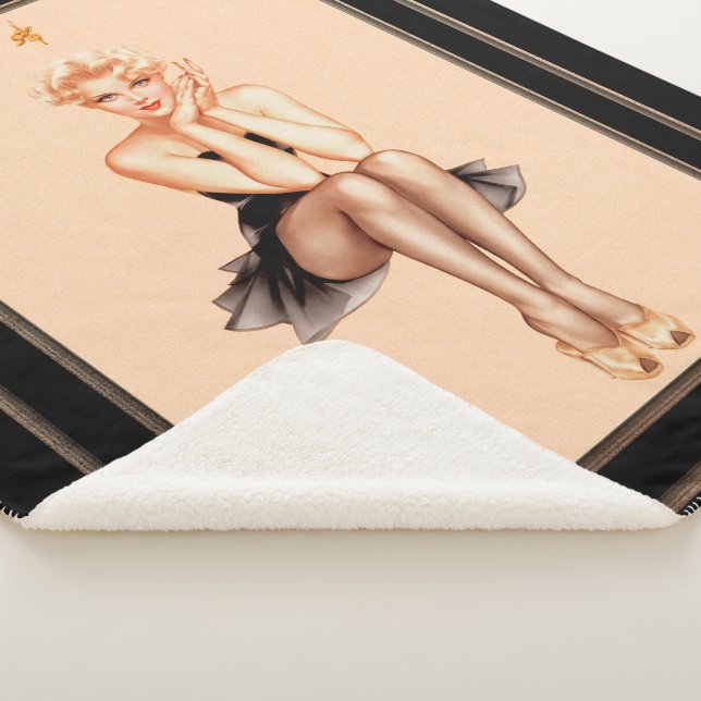 Varga Girl Cover Art by Alberto Vargas Sherpa Blanket (3/4)
