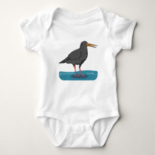 Variable oystercatcher Tōrea pango Baby Bodysuit