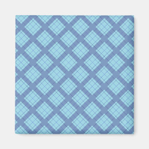 Variation Blue Plaid Magnet