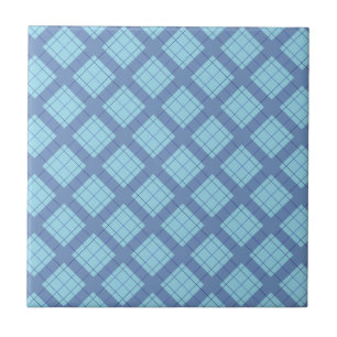 Variation Blue Plaid Tile