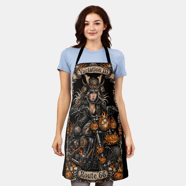 Variation III Route 66 Halloween Biker Queen Apron (Worn)