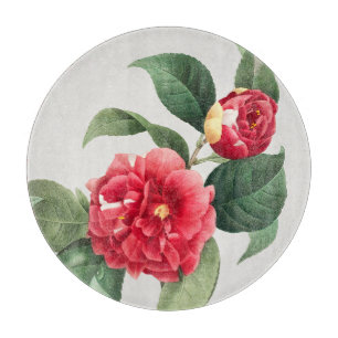 Variegated Camellia, Pierre-Joseph Redouté, 1833 Cutting Board