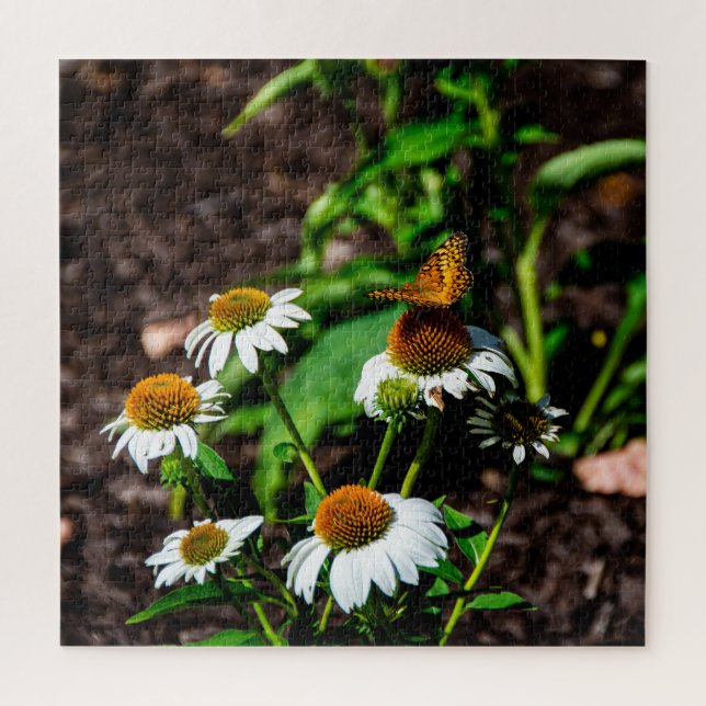 Variegated Fritillary Butterfly Jigsaw Puzzle (Vertical)