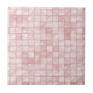 Variegated Pastel, Girly Pink Tile Pattern