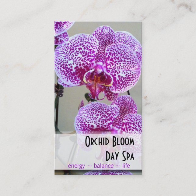 Variegated Purple Orchid Photo Appointment (Front)