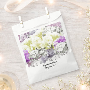 Variety Floral Bouquet Thank You Favour Bag