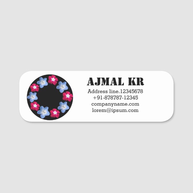 Variety flower name tag (Front)