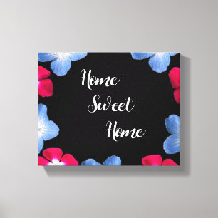 Variety model black pink canvas print