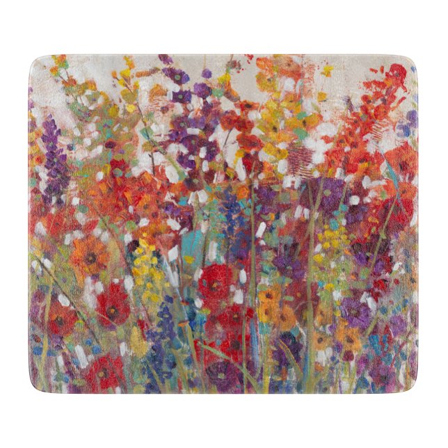 Variety of Flowers Cutting Board (Front)