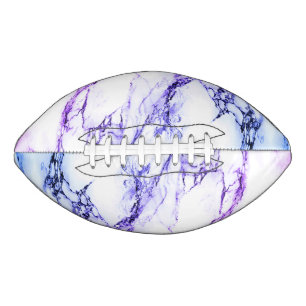 Variety of Purples and Blueish Vein Marble Look Football