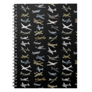 Various American WW2 Airplanes Notebook